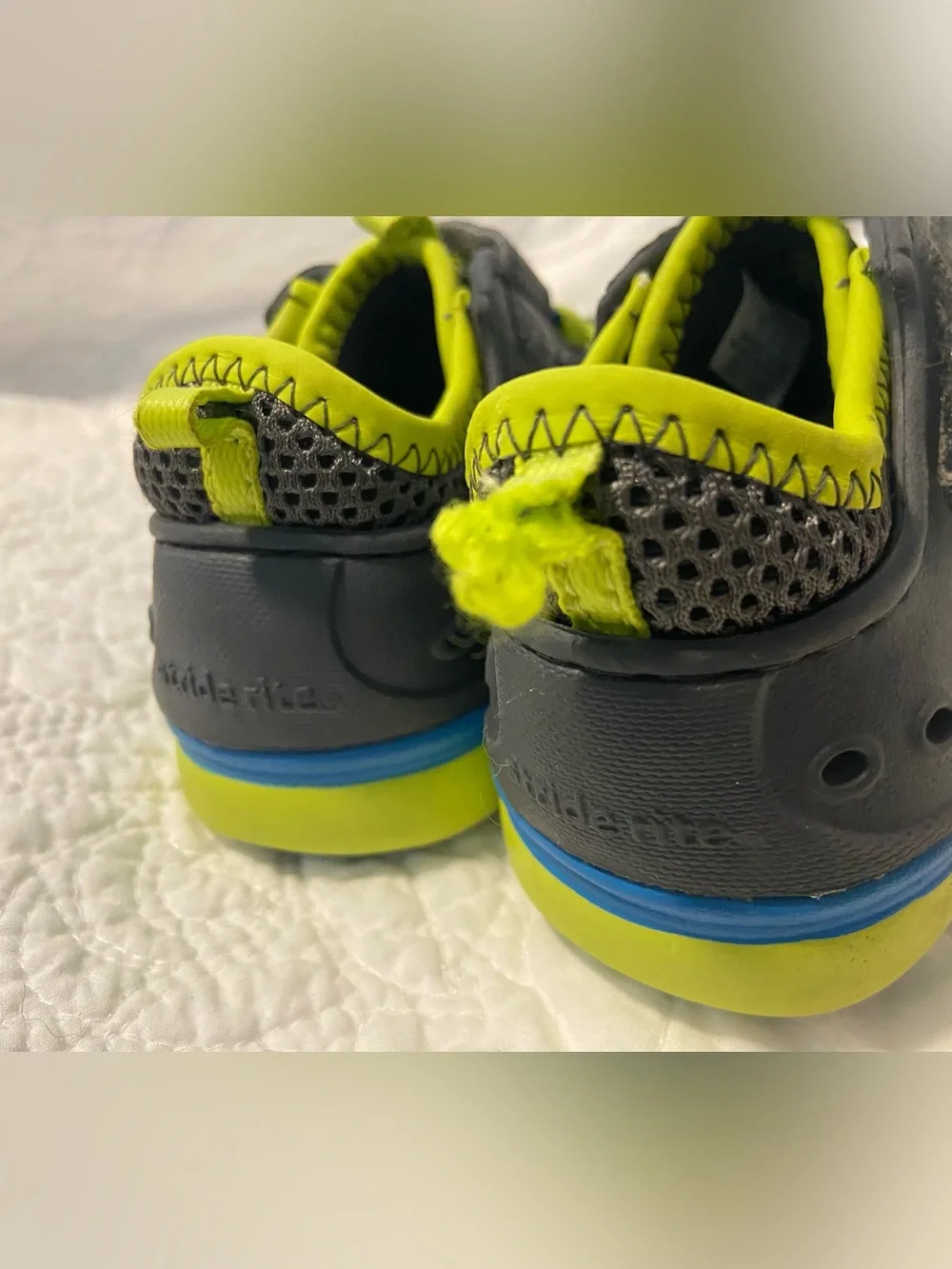 Stride Rite size 7 made 2 play phobian Gray Lime Water / play Shoes for Kids